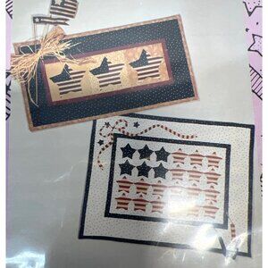 Glory Quilt Pattern Pack - "Three Stars" & "State Flag" No-Sew Applique Design B